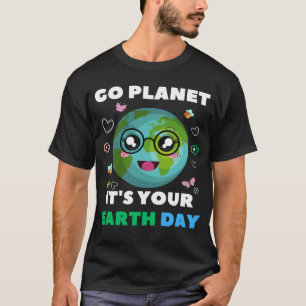 Herzgestalteter Earth Day Alltägliche Bienen Welt- T-Shirt