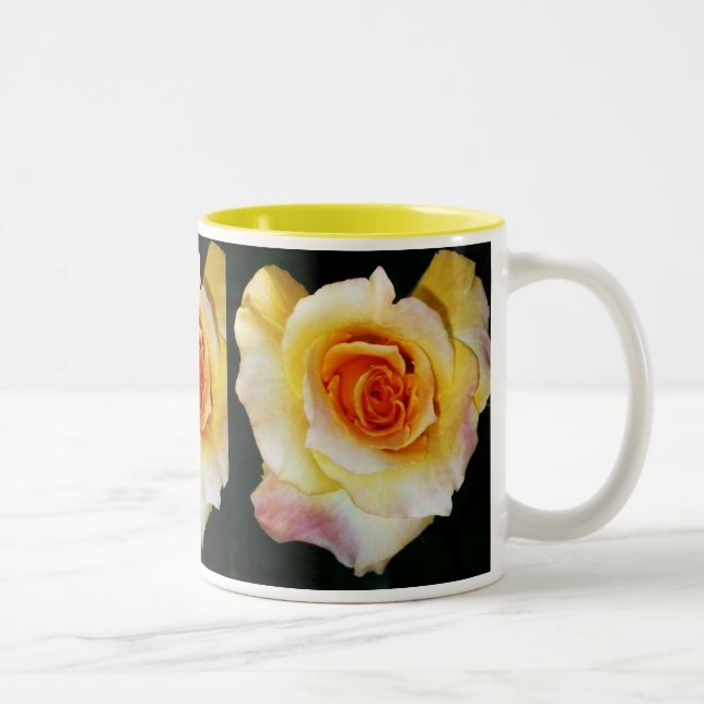 Herzgestalteter Rose-Cup Zweifarbige Tasse (Rechts)
