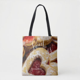 Herzgestaltetes Cookie-Foto Sweet Nothing Tasche