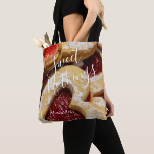 Herzgestaltetes Cookie-Foto Sweet Nothing Tasche
