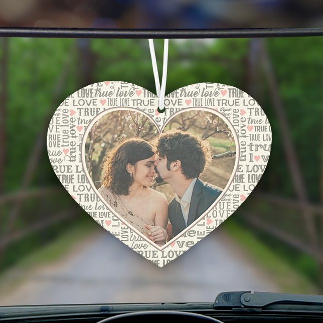 Herzgestaltetes Foto Wahre Love Valentines oder Ho Autolufterfrischer (Von Creator hochgeladen)