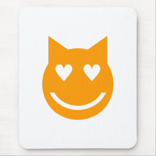 Herzgestapelte Augen Emoji Mousepad