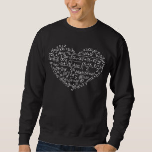 HERZGESTELLTE MATH-FORMULAS. SWEATSHIRT