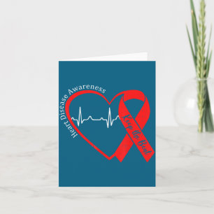 Herzgesundheit Herzkrankheit Bewusstsein Chd Herzs Karte