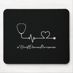 Herzgesundheit Herzkrankheit Bewusstsein Stethosko Mousepad
