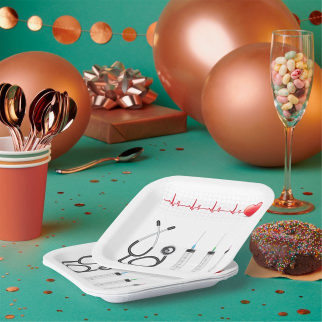 Herzgesundheit Herzmedizin Pappteller (Von Creator hochgeladen)