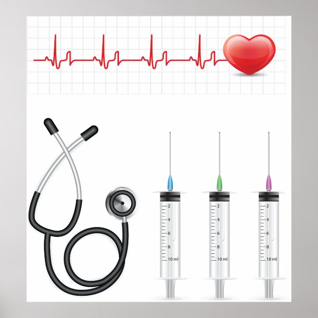 Herzgesundheit Herzmedizin Poster (Vorne)
