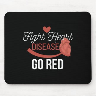 Herzgesundheitsmonat - Go Red - Bewusstsein für He Mousepad