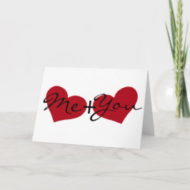 Herzgrußkarte für mich und Sie Valentinstag Feiertagskarte