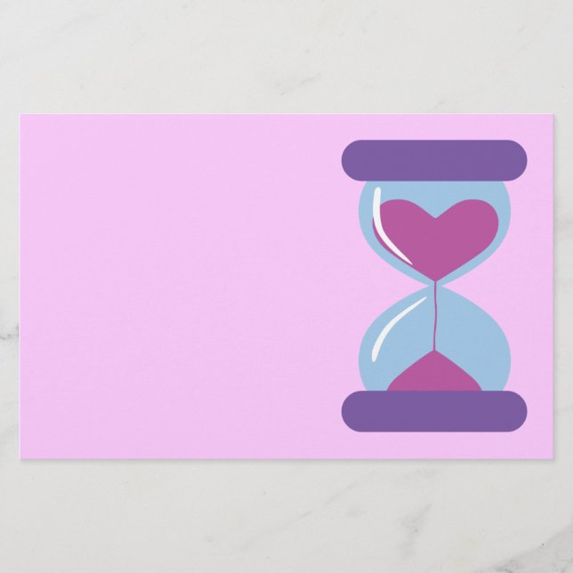 HerzHourglass Briefpapier (Vorderseite)