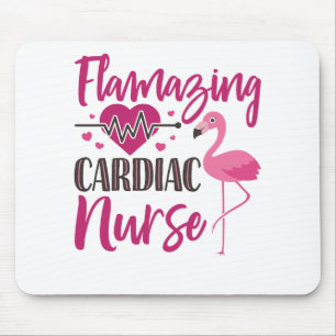 Herzinfarkt Flamingo Krankenschwester Woche Mousepad