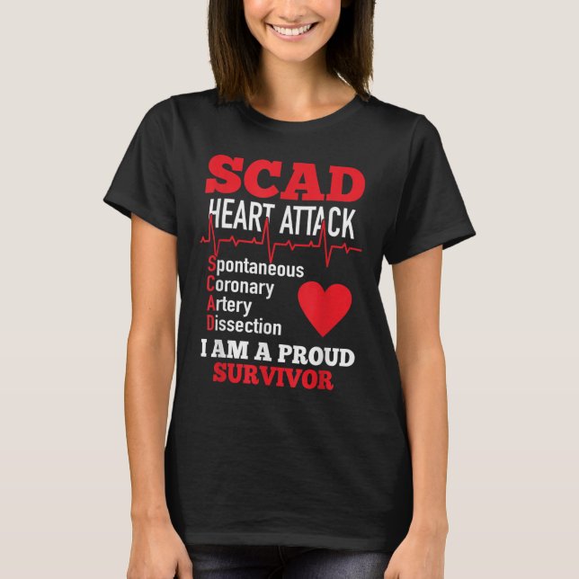 Herzinfarkt Spontane Koronararterienstöcke T-Shirt (Vorderseite)