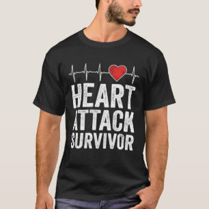 Herzinfarkt-Überlebender Herzkrankheit-Bewusstsein T-Shirt