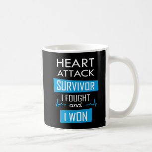Herzinfarkt-Überlebender, ich kämpfte und ich gewa Kaffeetasse