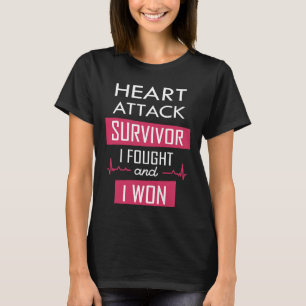 Herzinfarkt-Überlebender, ich kämpfte und ich gewa T-Shirt