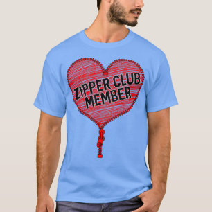 Herzinfarkt Zipper Club Spaß Offenes Herz T-Shirt