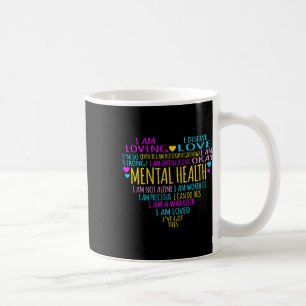Herzinfarkte Mental Health Awareness Supporter Gra Kaffeetasse