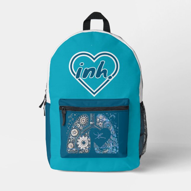Herzinhalator Bedruckter Rucksack (Vorderseite)