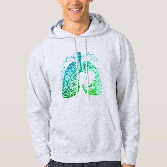Herzinhalator Hoodie (Vorderseite)