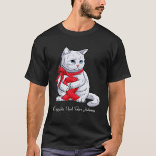 Herzinsuffizienz-Bewusstseinsmonat Rotes Band T-Shirt