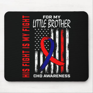 Herzinsuffizienz-CD-Bewusstsein Kleine Brüderflagg Mousepad