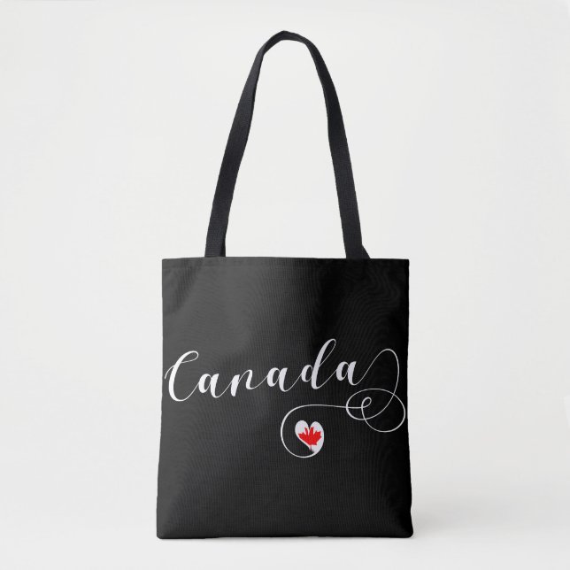 Herzkanadische Lebensmitteltasche, kanadische Flag Tasche (Vorderseite)