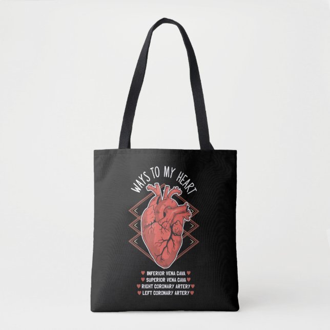 Herzkardiologie Echo Medizin Student Kardiologe Tasche (Vorderseite)