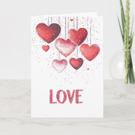 Herzkarte und Valentinkarte für Lieben Karte