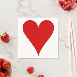 Herzkartenträger Gestalt Valentinstag Serviette