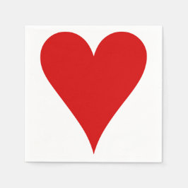 Herzkartenträger Gestalt Valentinstag Serviette