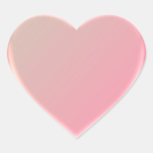 Herzklammer 3D pink Herz-Aufkleber