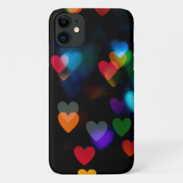 Herzklappenleuchten auf schwarz Case-Mate iPhone hülle