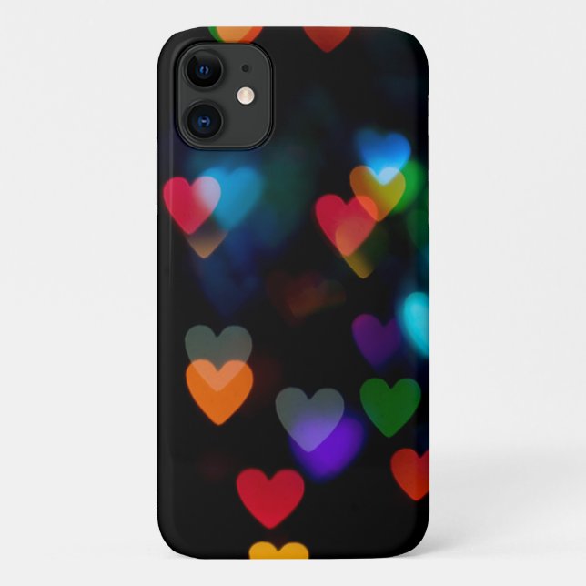 Herzklappenleuchten auf schwarz Case-Mate iPhone hülle (Rückseite)