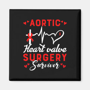 Herzklappenstrahlung Operation Survivor Herzerkran Magnet