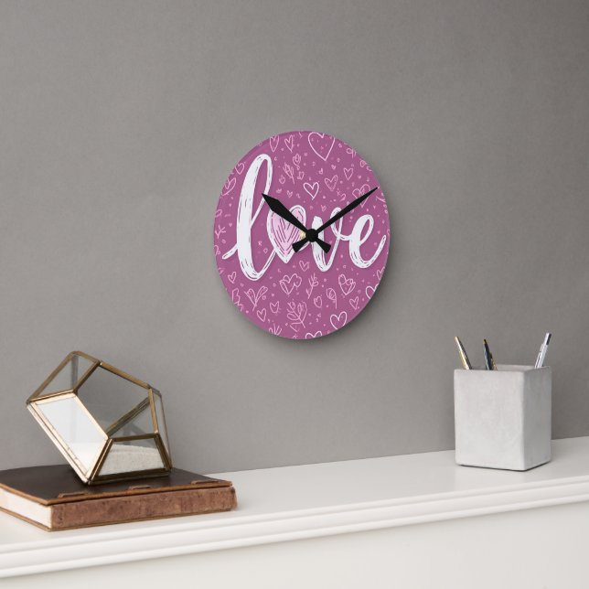 Herzklappenstube Runde Wanduhr (Büro)