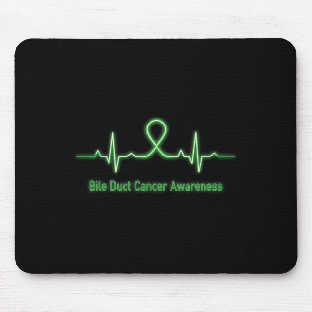 Herzklopfen Bewusstsein für Herzrhythmusstörungen  Mousepad (Vorne)