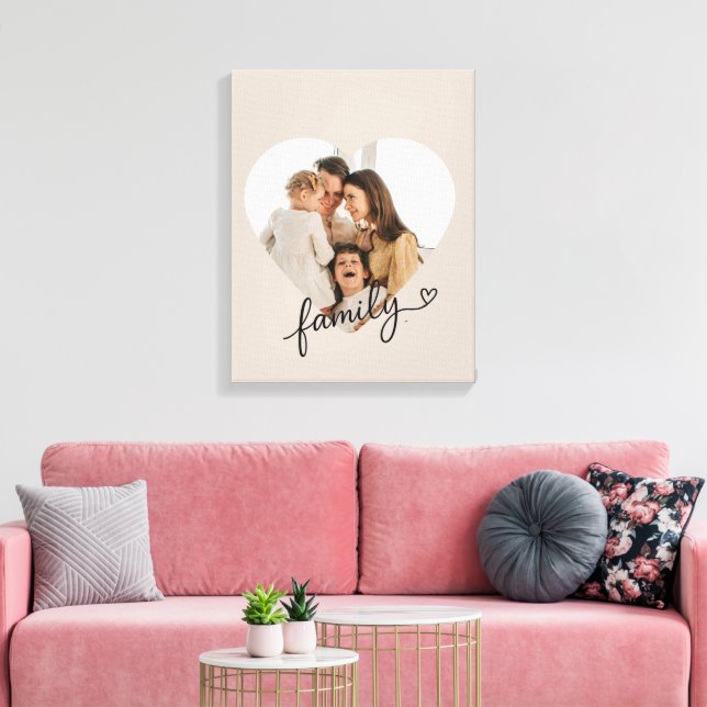 Herzklopfen Foto Leinwand (Insitu (Wohnzimmer))