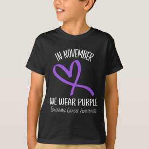 Herzklopfen im November tragen wir Lila Pankreaskr T-Shirt