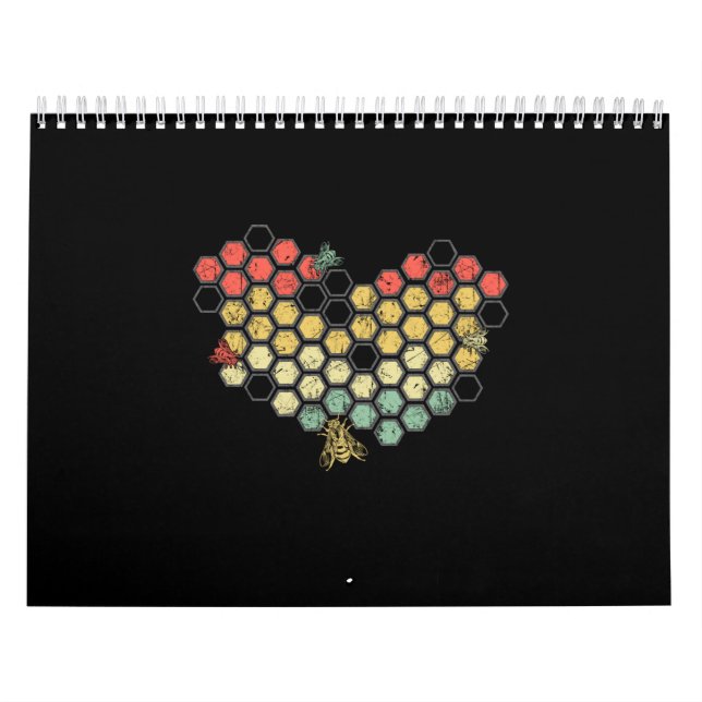 Herzklopfen mit Niedlichen Bienen Kalender (Titelbild)