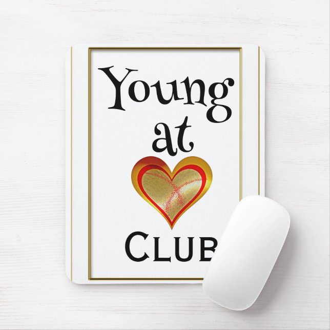 Herzklub-Mauspad für Junge Mousepad (Mit Mouse)
