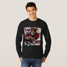 Herzkönig — Kühne königliche Spielkartenillustrati T-Shirt