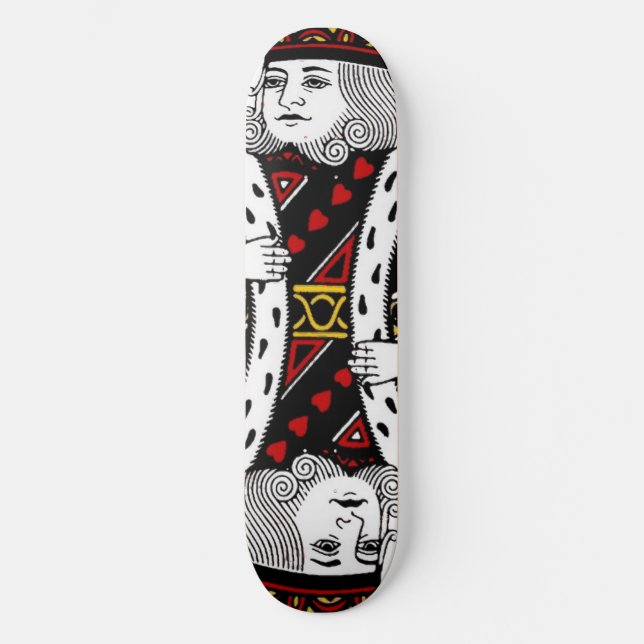 Herzkönig Skateboard (Vorderseite)