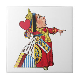 Herzkönigin aus Alice im Wunderland Fliese