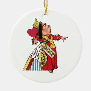 Herzkönigin aus Alice im Wunderland Keramik Ornament