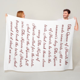 Herzkönigin Fleecedecke