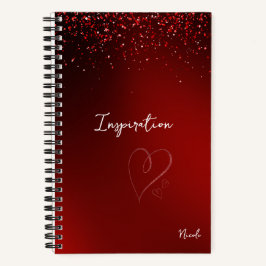 Herzkönigin individuelles Notizbuch Journal