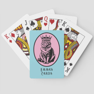 Herzkönigin Katzen Persönliche Karten Spielkarten