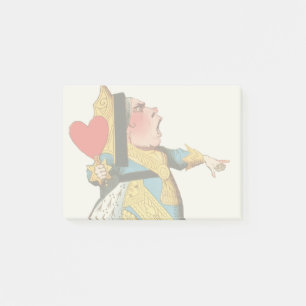 Herzkönigin Klassisches Alice im Wunderland Post-it Klebezettel