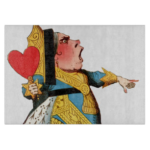 Herzkönigin Klassisches Alice im Wunderland Schneidebrett
