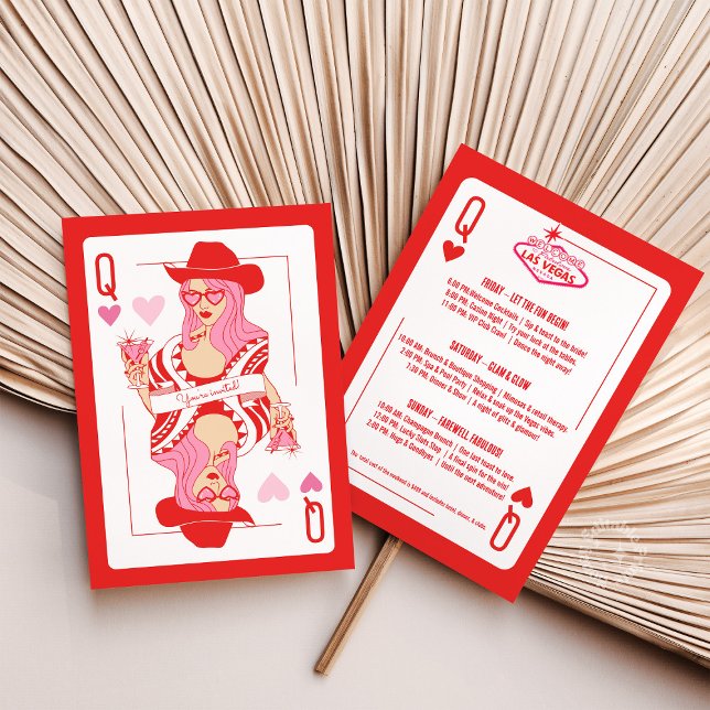 Herzkönigin Las Vegas Bachelorette Einladung (Von Creator hochgeladen)